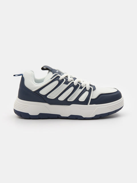 Sinsay Men's White & Navy Gym Sneaker | Sinsay In Lebanon