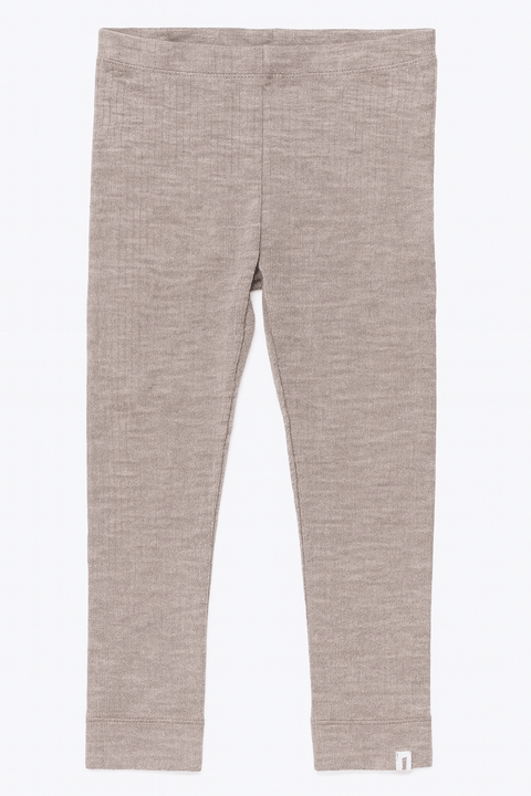 POMPdeLUX Girl's Beige Lyon Wool Leggings|POMPdeLUX in Lebanon