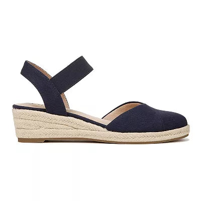 Life Stride Women's Dark Navy Kimmie Wedge Espadrilles Sandal | Life Stride In Lebanon