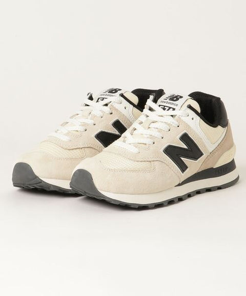 New Balance Men's Beige-Black 574 Sneakers | New Balance In Lebanon