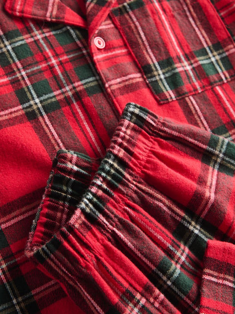 Reserved Boy's Multicolor Christmas Check Flannel Pajama Set |Reserved In Lebanon