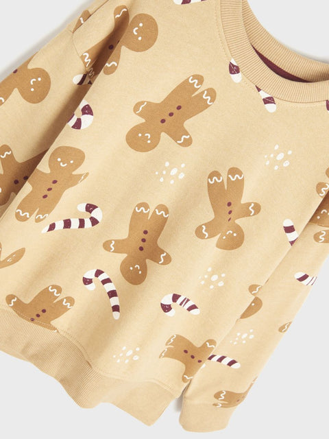 Sinsay Boy's Camel Printed Long Sleeve Sweatshirt |Sinsay In Lebanon