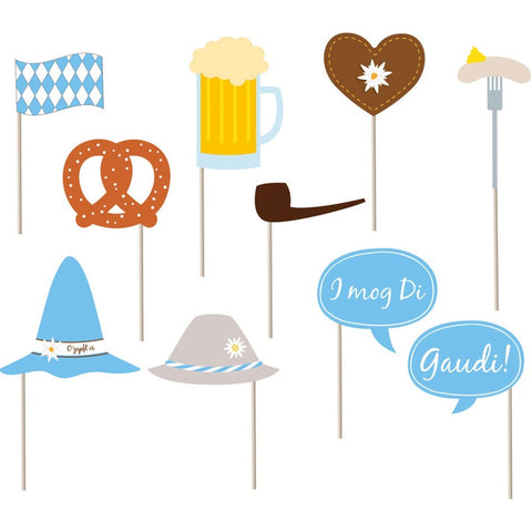 Amscan 10 pc Oktoberfest Photo Booth Props Set    | Amscan in Lebanon