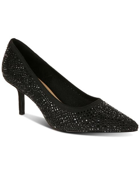 Heathere Womens Rhinestone Pointed Toe Pumps