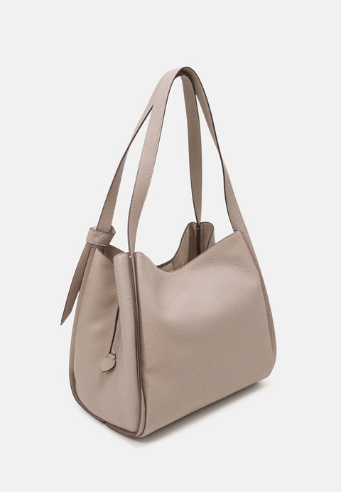Kate Spade Women's Taupe Leather Knott Pebbled Shoulder Bag | Kate Spade In Lebanon