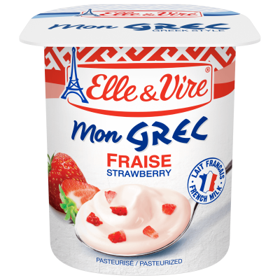 Elle & Vire Mon Greek Yogurt Strawberry 125G | Elle & Vire  In Lebanon