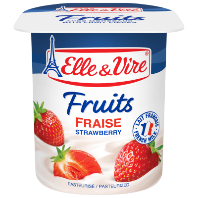 Elle & Vire Fruits Strawberry 125G | Elle & Vire  In Lebanon