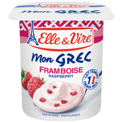 Elle & Vire Mon Greek Yogurt Raspberry 125G | Elle & Vire  In Lebanon