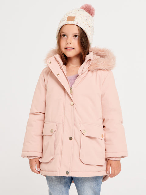 Sinsay Girl's Beige Rib Knit Beanie Hat With Decorative Patch | Sinsay In Lebanon