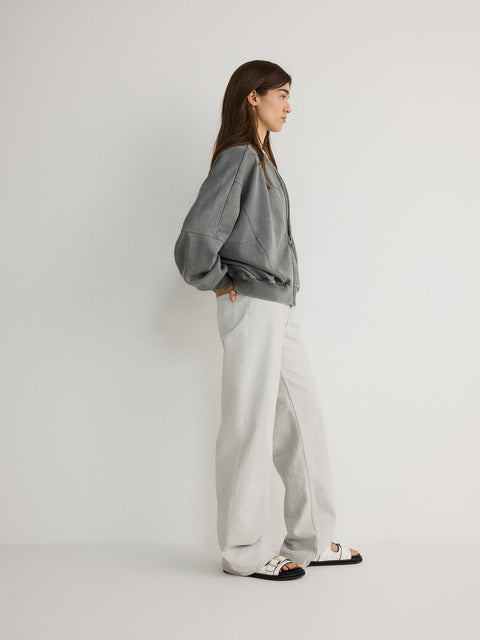 Reserved Women's Grey Oversized Jacket | Reserved In Lebanon