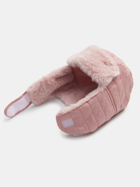 Sinsay Girl's Pink Quilted Faux Fur Trapper Hat | Sinsay in Lebanon