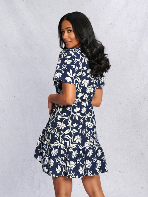 Sinsay Women's Navy/Blue Mini Dress | Sinsay in Lebanon