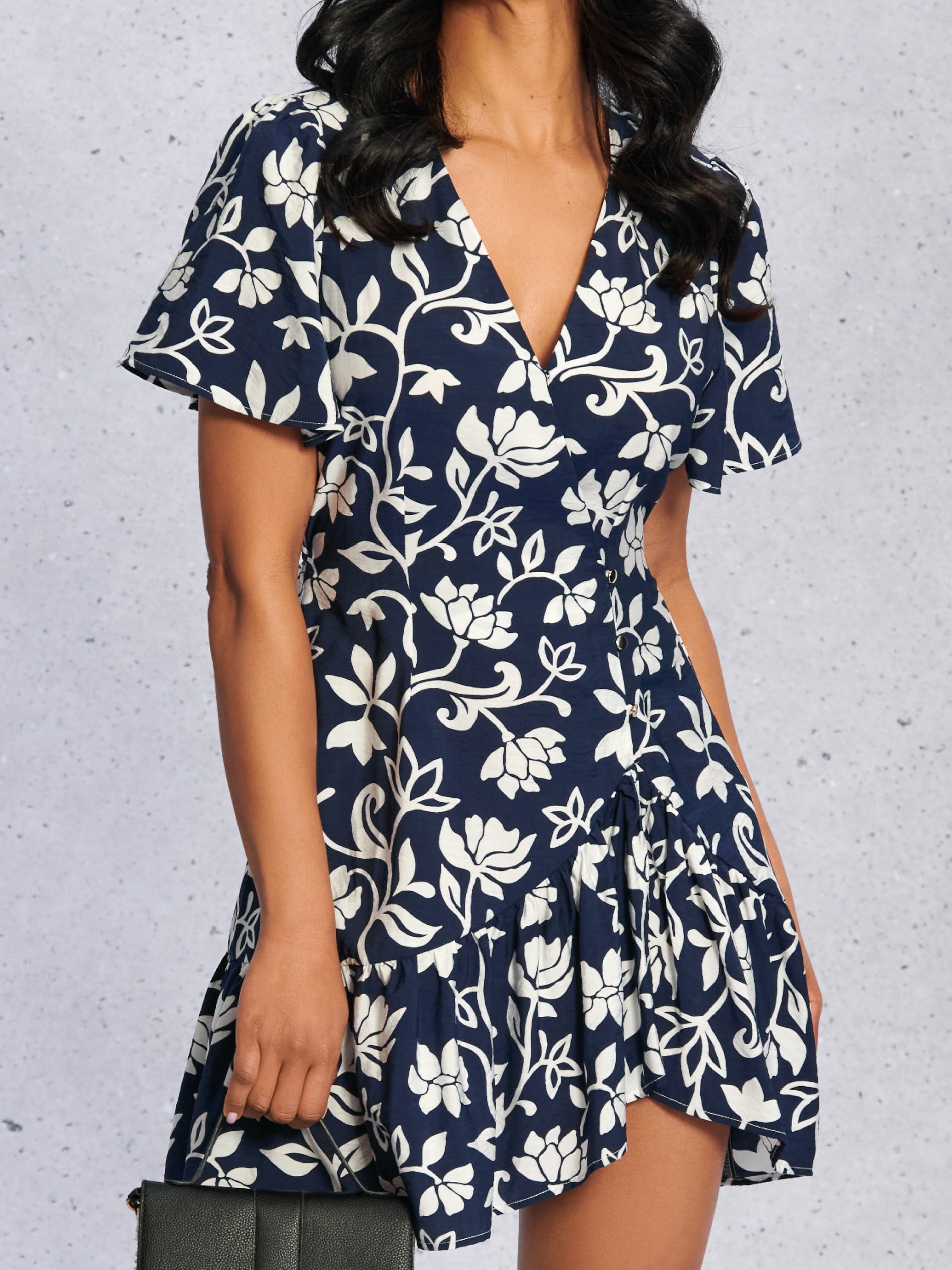 Sinsay Women's Navy/Blue Mini Dress | Sinsay in Lebanon
