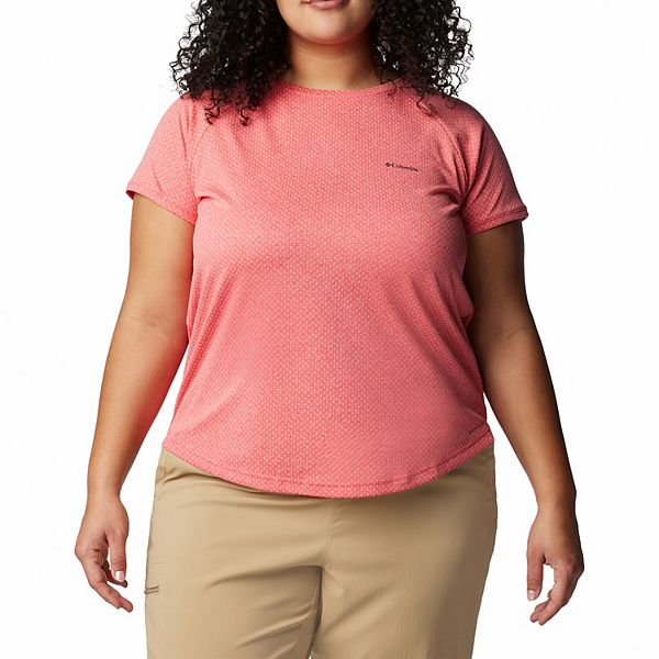 Columbia Women's Dark Coral Bogata Bay Short Sleeve T-Shirt | Columbia In Lebanon