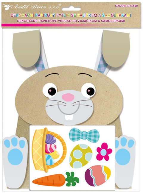 Taunus Creative set Hare Paper Bag + Stickers 19 x 22 x 8 cm|Taunus In Lebanon