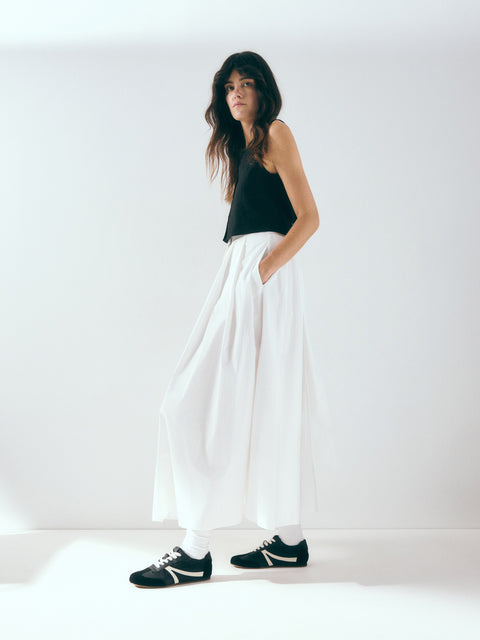 Reserved Women's Black Leather Sneakers With Inserts | Reserved In Lebanon
