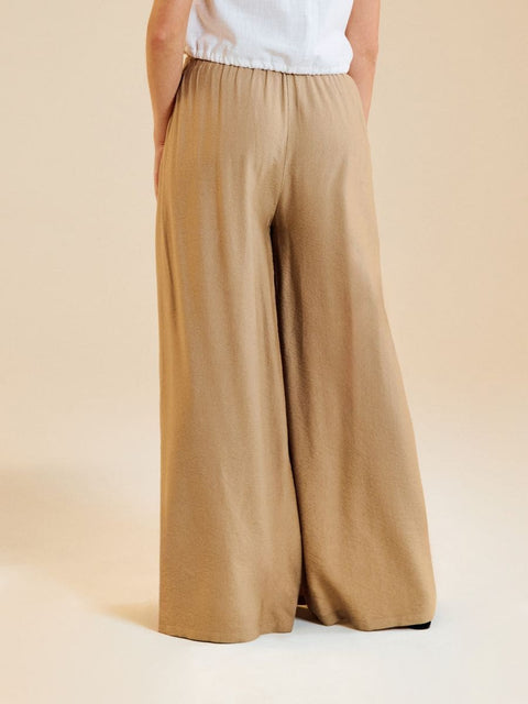 Sinsay Women's Dark Beige Deep Slits Trousers | Sinsay In Lebanon