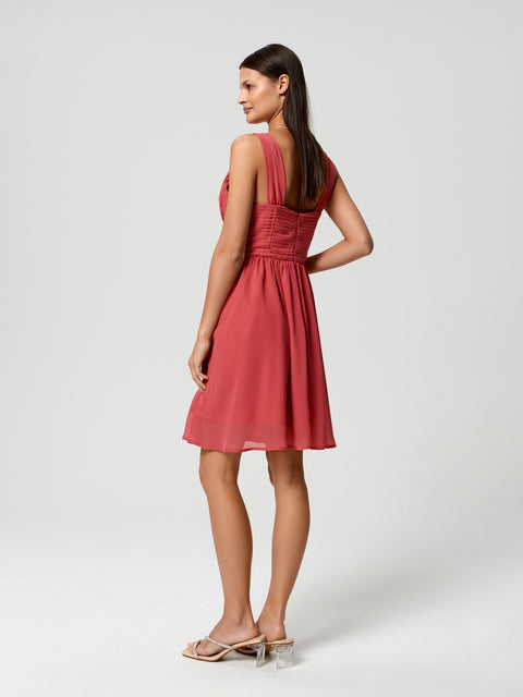 Sinsay Women's Coral Flared Mini Dress | Sinsay In Lebanon