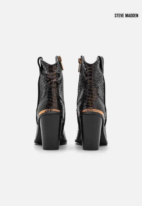 Steve Madden Women's Black Torrey Synthetic  Heeled Ankle Boots  |Steve Madden in Lebanon
