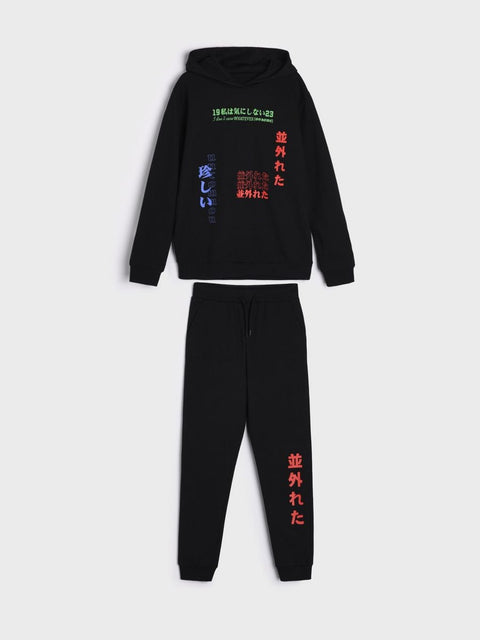 Sinsay Boy's Black Print Pajama Set |Sinsay In Lebanon