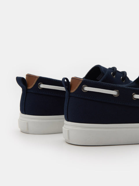 Sinsay Men's Navy Slip On Low Top Casual sneakers |Sinsay In Lebanon