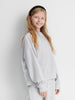Sinsay Girl's Light Gray Cotton Two Piece Sweat Set | Sinsay In Lebanon