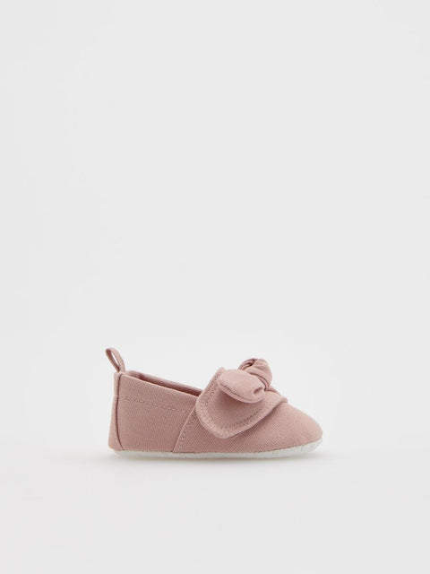 Reserved Baby Girl's Pink Loafer Bow Ballerinas |  Reserved In Lebanon