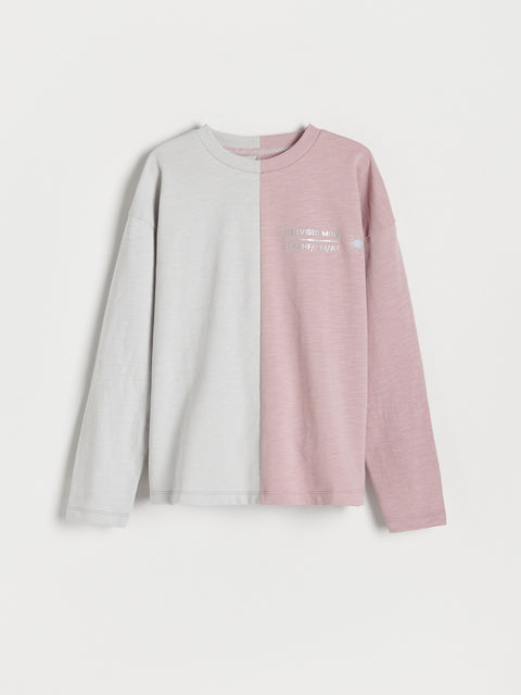 Reserved Boy's Grey & Dusty Rose T-Shirt | Reserved In Lebanon