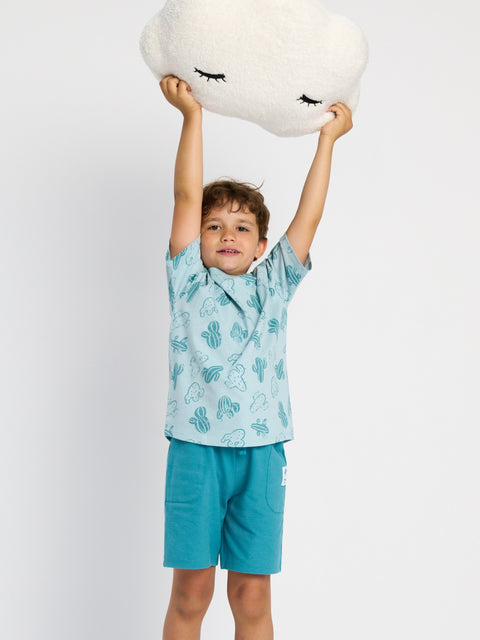 Sinsay Boy's Light Blue Short Sleeve T-Shirt With Print | Sinsay In Lebanon