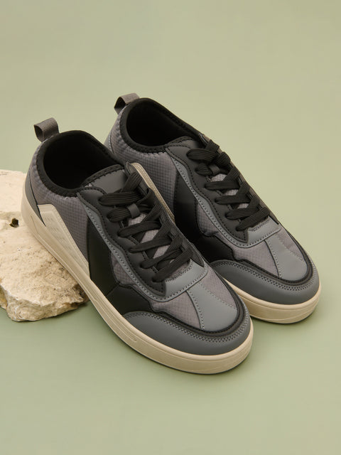 Sinsay Men's Grey Lace-Up Sneakers | Sinsay In Lebanon