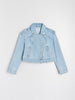 Sinsay Women's Light Blue Denim Biker Jacket | Sinsay In Lebanon