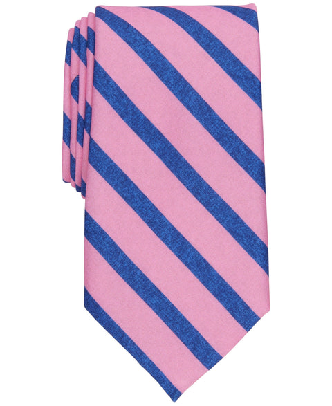 Club Room Men's Pink Catton Stripe Tie | Club Room In Lebanon