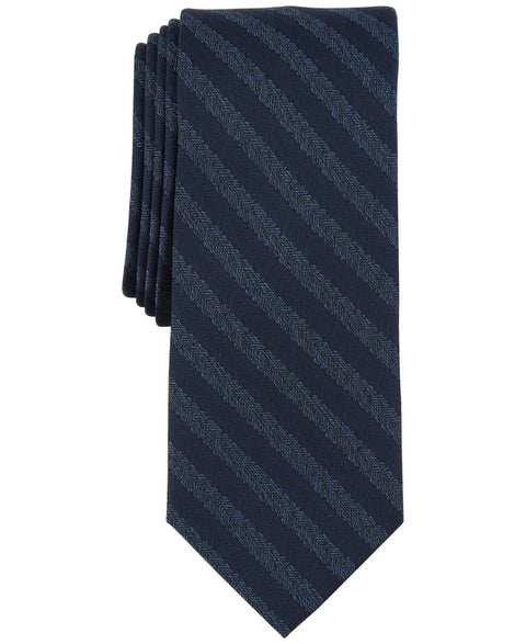Bar III Men's Blue Cruiser Skinny Herringbone Tie Slate Necktie  | Bar III In Lebanon