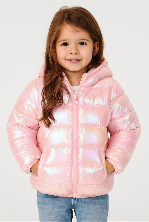 Sinsay Girl's Shiny Light Pink Quilted Jacket | Sinsay In Lebanon