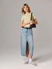 Sinsay Women's Light Blue Denim Midi Skirt | Sinsay In Lebanon