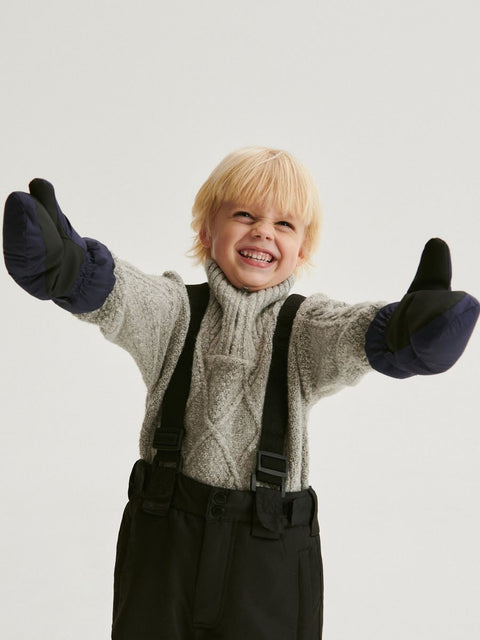 Reserved Boy's Navy & Black One Finger Snow Gloves | Reserved In Lebanon