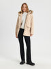 Sinsay Women's Beige Hooded Parka Jacket | Sinsay In Lebanon