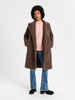 Sinsay Women's Brown Plain Lining Teddy Coats | Sinsay In Lebanon