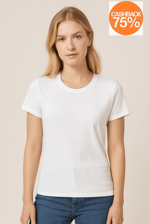 Asos Design  Women's White  T-Shirt ANF3246
