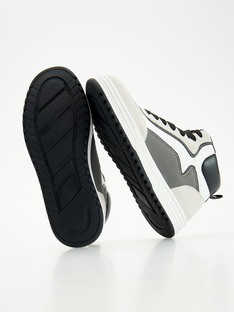 Reserved Men's White High-top Sneakers | Reserved In Lebanon