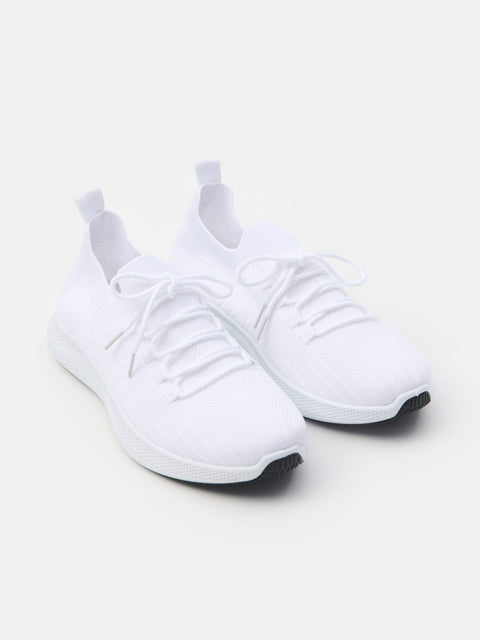 Sinsay Men's White Fabric Sneakers | Sinsay in Lebanon
