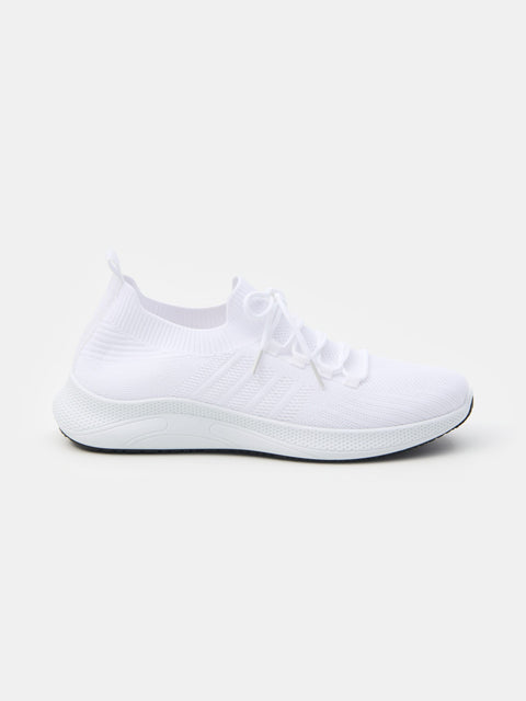 Sinsay Men's White Fabric Sneakers | Sinsay in Lebanon