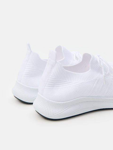 Sinsay Men's White Fabric Sneakers | Sinsay in Lebanon