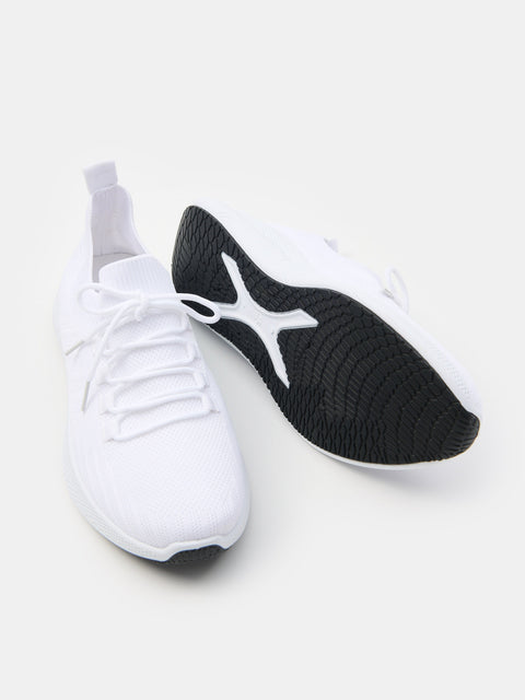 Sinsay Men's White Fabric Sneakers | Sinsay in Lebanon