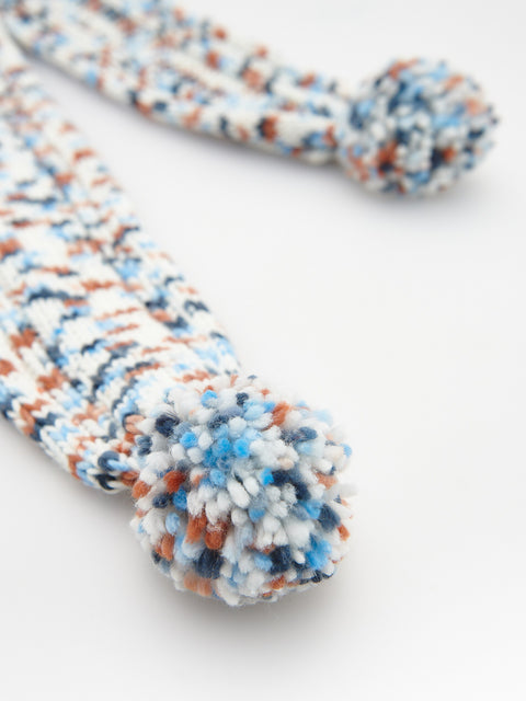 Reserved Baby Boy's Multicolor Scarf With Pom Poms | Reserved In Lebanon