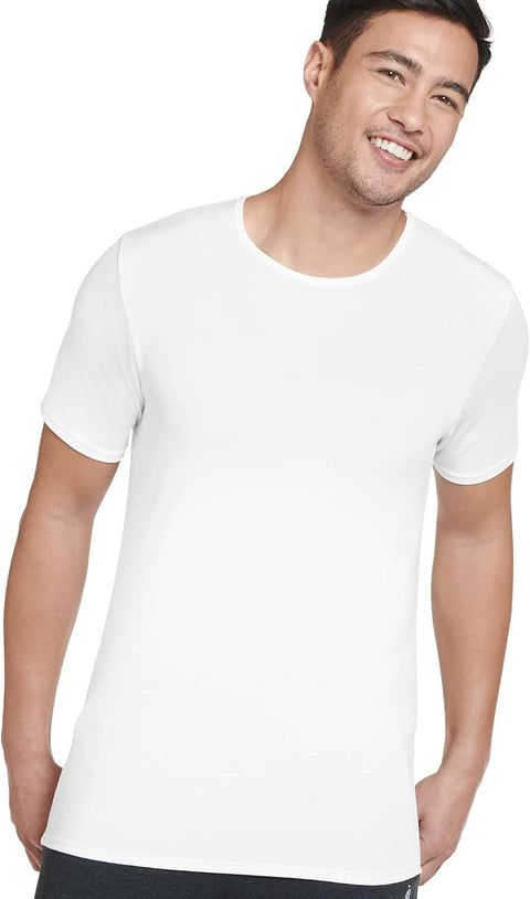 Jockey Men's White Active Ultra-Soft T-Shirt | Jockey In Lebanon
