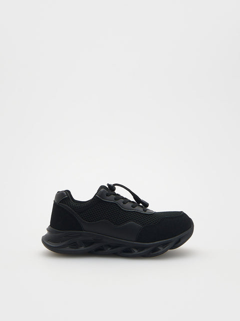 Reserved Boy's Black Sports Sneakers | Reserved In Lebanon