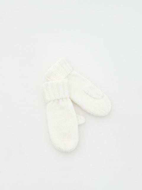 Reserved Girl's White Knitted Gloves |Reserved In Lebanon