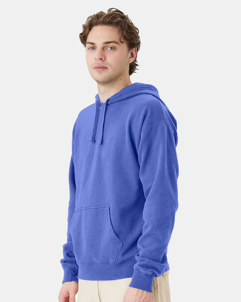 Hanes Men's Deep Forte Blue Comfortwash Garment Dyed Fleece Hoodie | Hanes In Lebanon