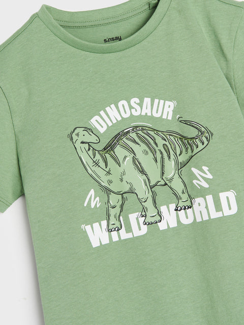 Sinsay Boy's Green Short-Sleeve T-Shirt | Sinsay In Lebanon